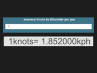 1 Knot Berapa Km