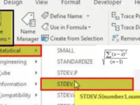 Rumus Standar Deviasi di Excel