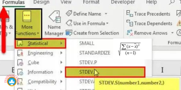 Rumus Standar Deviasi di Excel